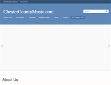 Tablet Screenshot of chestercountymusic.com